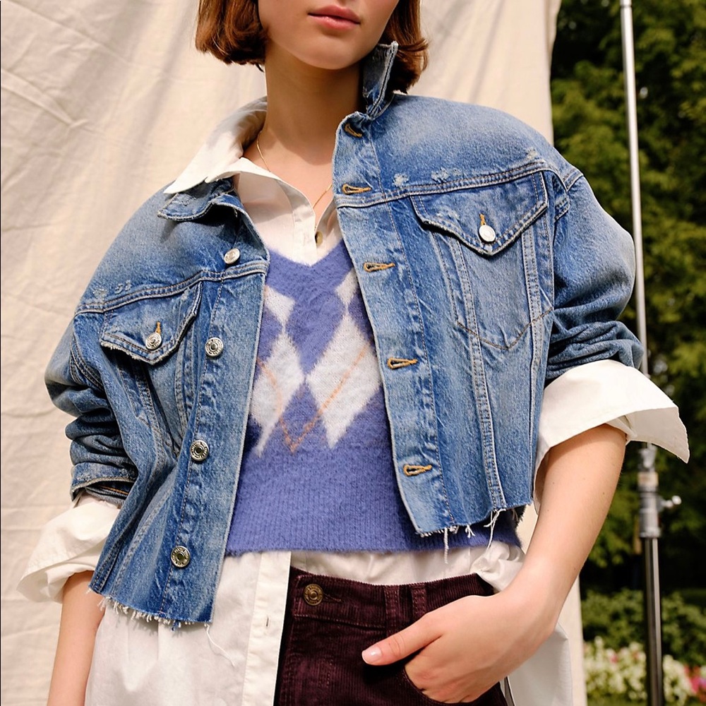 Free People Amelia Slouchy Trucker Jacket